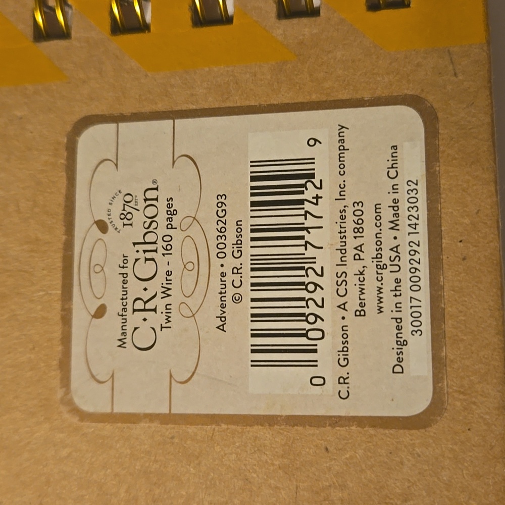C R Gibson Adventure Log NEW - Picture 4 of 4